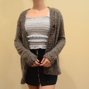 Knitted Gray Cardigan
